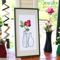 50×25cm　長方形額縁　国産品【BH-18F】ゴールドラインがキリリ！ アクリル入り5色から選べます。アルミ製