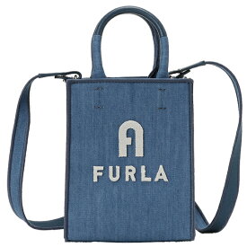 フルラ バッグ FURLA ショルダーバッグ ハンドバッグ WB00831 BX1544 2157S ミニ トート 2WAY クロスボディ デニムブルー OPPORTUNITY MINI TOTE N/S