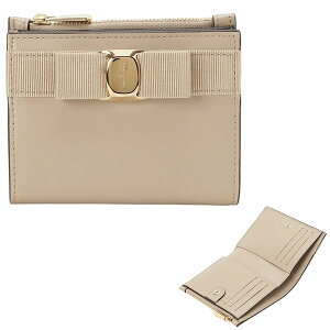 Tog[tFK Salvatore Ferragamo ܂z ~jz ܂ 758775 22E009 022 @ { x[W VARA BOW COMPACT WALLET