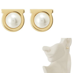 tFK sAX Ferragamo GANCINI PEARL EARRING 696454 760121 001 K`[j p[ X^bh N[ S[h