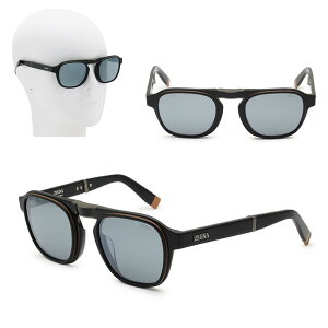 �[�j�A �T���O���X ZEGNA EZ0215/S 05A 53 Ermenegildo Zegna �G�����l�W���h�E�[�j�A �u���b�N �L������ �O���[ �O���[�o�����f�� UV�J�b�g �܂��ݎ�