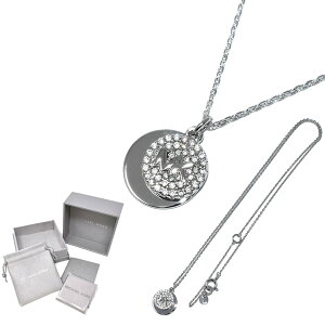 }CPR[X lbNX MICHAEL KORS MKC1515AN040 PAVE COIN NECK lbNX lbN fB[X Vo[