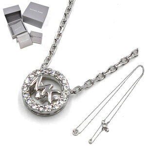 }CPR[X MICHAEL KORS lbNX MKC1726CZ040 LOGO CHARM NECK Vo[ lbN fB[X