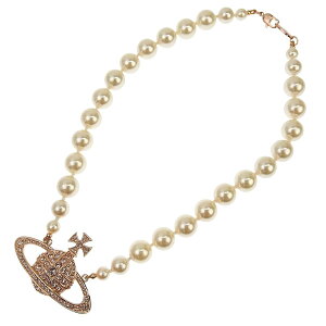���B���B�A���E�G�X�g�E�b�h Vivienne Westwood �l�b�N���X �A�N�Z�T���[ �y���_���g �s���N�S�[���h ONE ROW PEARL BAS RELIEF 63010106 02G128