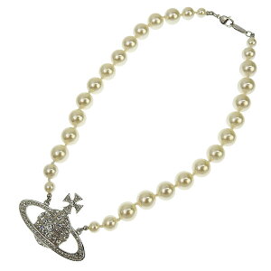 ���B���B�A���E�G�X�g�E�b�h Vivienne Westwood �l�b�N���X �A�N�Z�T���[ �y���_���g ONE ROW PEARL BAS RELIEF 63010106 02P104 �V���o�[