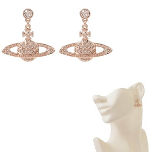 BBAEGXgEbh sAX Vivienne Westwood 62020025-G120 ~j oX [t hbv sNS[h PINK GOLD MINI BAS RELIEF DROP EARRINGS
