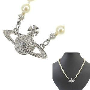 ���B���B�A���E�G�X�g�E�b�h VIVIENNE WESTWOOD �l�b�N���X �A�N�Z�T���[ �t�F�C�N�p�[���v���`�i�� MAN. MINI BAS RELIEF PEARL 63010100 02P104