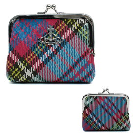 ヴィヴィアンウエストウッド Vivienne Westwood コインケース 52010005-S000V-PF-O102 FRAME COIN PURSE がま口 財布 WALLET マルチチェック柄