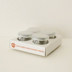 yʌzWECK HOME SET W̏AЂƂ蕪̃fU[gɂ MINI TULIP40mlESILICONE CAP XS 4_Zbg