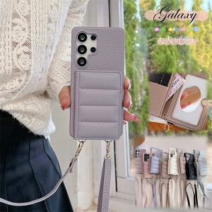 �u���v�~���[ �ʐ^���� �M�����N�V�[A55 �w�ʎ蒠�^�P�[�X Galaxy S24 S23 FE S22 Ultra �P�[�X �V�����_�[ �X�}�z�����O�t�� Galaxy S24Ultra S23 A55 A54 A53 S26 �P�[�X �V�����_�[ �X�g���b�v ���킢�� GalaxyA