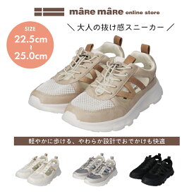 マーレマーレ　エアロメッシュ透かしスニーカーIC261101　レディース　歩きやすい　maRemaRe