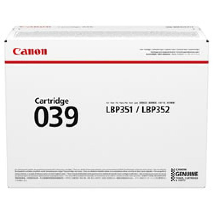 楽天市場】キヤノン（Canon） CRG-039 トナーカートリッジ039 純正品 