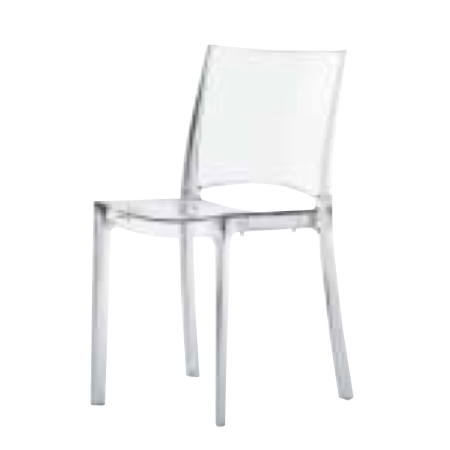 遠藤照明 家具 椅子 プラスチックチェア B-SIDE（クリア）チェア/チェアー/CHAIR/イス MYC0605CL  AbitaStyle（アビタスタイル） /マルゲリータ | マルゲリータ本棚・CDラック収納