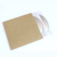 CDジャケット 厚紙製 クラフト茶 背付き 100枚セット（CD用ジャケット CDカバー CDケース CD収納 紙ジャ…