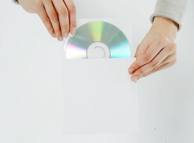 CD用 厚紙ジャケット 白＋ CD用 不織布 インナージャケット 100組セット/CD-026 /マルゲリータ