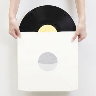 ベーレンプラッテ LPレコード内袋 紙製 グラシン付き 両穴 100枚セット /マルゲリータ