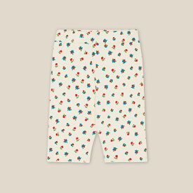 campamento カンパメント バイカーレギンス ハーフレギンス リブ素材 ストレッチ 花柄 子供 春夏 春 夏 ベビー キッズ 赤ちゃん 出産祝い ギフト スペイン ブランド 海外子供服 上質 子供用 2歳 3歳 4歳 5歳 6歳 7歳 8歳 90cm 100cm 110cm 120cm 130cm 女の子 男の子 お洒落