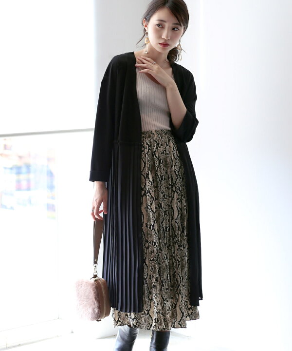 楽天市場 レディース プリーツ 春 カーディガン 春カーディガン ロング ロング丈 春服 アウター 新作 羽織り 羽織りもの ロングカーディガン 美シルエット 羽織もの ミドル丈 お尻カバー 体形カバー 大人 トレンド シンプル 羽織 カーデガン ゆったり 薄い 軽い 薄手 春