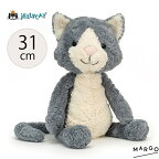 jellycat ジェリーキャット ねこ CAT ネコ 猫 はちわれ ハチワレ グレー しろ 白 ホワイト 正規輸入品 Tuffet Cat ぬいぐるみ 柔らかい 安心 安全 赤ちゃん ベビー 出産祝い ギフト 誕生日 贈り物 プレゼント 新生児 かわいい 大人気 31cm ふわふわ もこもこ TuffetCat