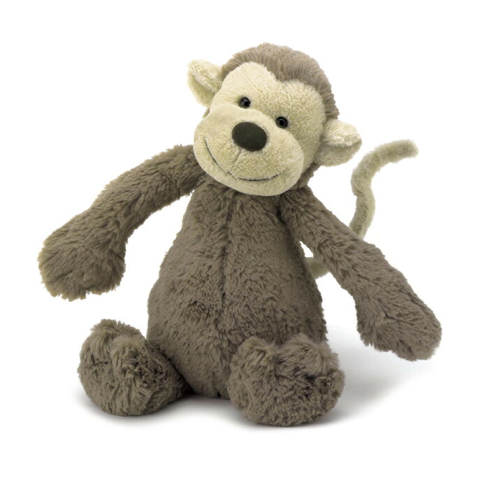 楽天市場 Jellycat ジェリーキャット 正規輸入品 さる サル モンキー 猿 ベージュ ブラウン 茶色 ぬいぐるみ 柔らかい 安心 安全 赤ちゃん ベビー 出産祝い ギフト 誕生日 贈り物 プレゼント 新生児 かわいい 人気 18cm Sサイズ S ふわふわ もこもこ バッシュフル Margo