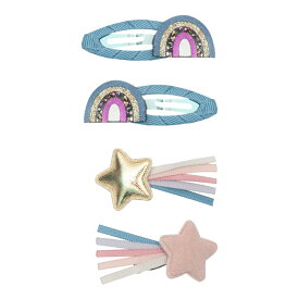 MIMI&LULA 星 スター 虹 レインボー かわいい きらきら ヘアクリップ ヘア アクセサリー ヘアアクセサリー 女の子 雑貨 おもちゃ 出産祝い ギフト 誕生日 贈り物 プレゼント おしゃれ 大人 子供 キッズ