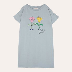 campamento カンパメント 半袖 ワンピース ロング丈 ひざ下 子供 春夏 春 夏 青 ブルー 花 フラワー ベビー キッズ 赤ちゃん 出産祝い ギフト スペイン ブランド 上質 人気ブランド 子供用 2歳 3歳 4歳 5歳 6歳 7歳 8歳 90cm 100cm 110cm 120cm 130cm 女の子 男の子 お洒落