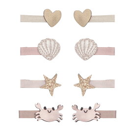 MIMI&LULA ハート 貝 カニ クラブ かに かわいい 星 スター キラキラ ヘアクリップ ヘアアクセサリー ヘア クリップ 出産祝い ギフト 誕生日 贈り物 プレゼント おしゃれ 大人 子供 キッズ 女の子 女子