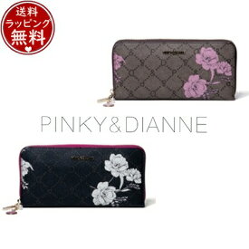 【送料無料】【ラッピング無料】ピンキー＆ダイアン Pinky&Dianne 長財布 フラワーペイント ラウンドファスナー長財布 メンズ ブランド 正規品 新品 ギフト プレゼント 人気 おすすめ