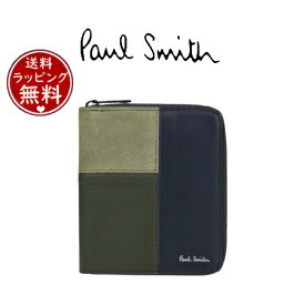 【送料無料】【ラッピング無料】ポールスミス Paul Smith 財布 オフセットチェック ラウンドジップ 2つ折り財布 ユニセックス ネイビー ブランド 正規品 新品 ギフト プレゼント 人気 おすすめ