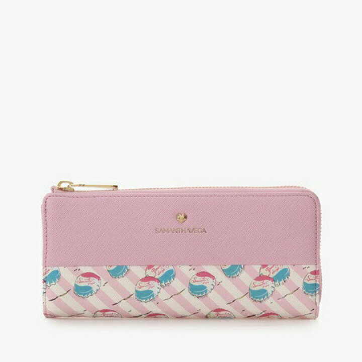 楽天市場 サマンサタバサ サマンサベガ Samantha Vega 長財布 ストライプ柄 ピンク Grand Lounge