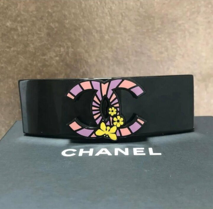 楽天市場】CHANEL シャネル バレッタ ココマーク バタフライ 蝶々 