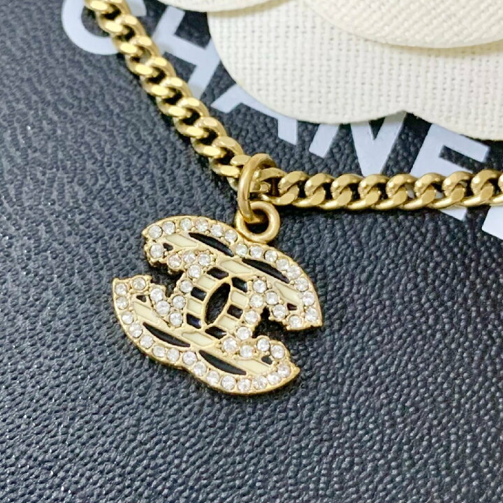 楽天市場】CHANEL シャネル ネックレス ココマーク ボーダー ライン 