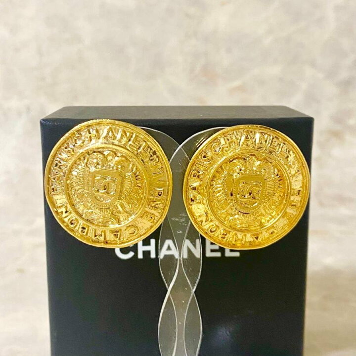 楽天市場】CHANEL シャネル イヤリング ココマーク カンボン 