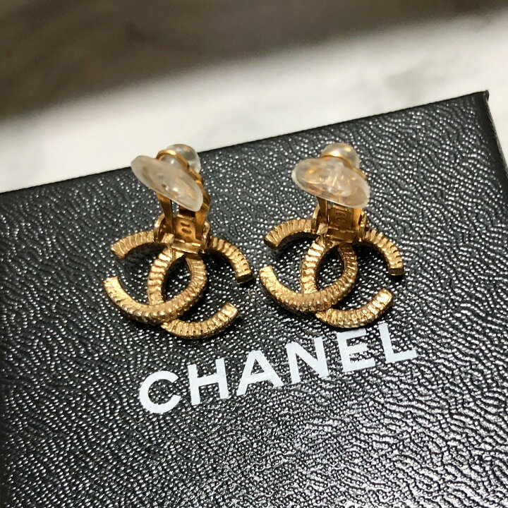 楽天市場】CHANEL シャネル イヤリング ココマーク ゴールド 金 