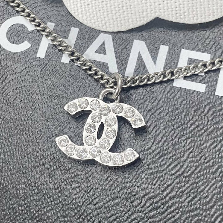 楽天市場】CHANEL シャネル ネックレス ココマーク ラインストーン 石 