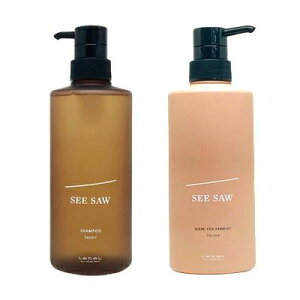 �y�A�b�v�f�[�g�z���x�� �@SEE/SAW�@�V�[�\�[ �w�A �� �X�L�����v �V�����v�[ T �^�C�g 500ml + �g���[�g�����g 500ml�@�Z�b�g