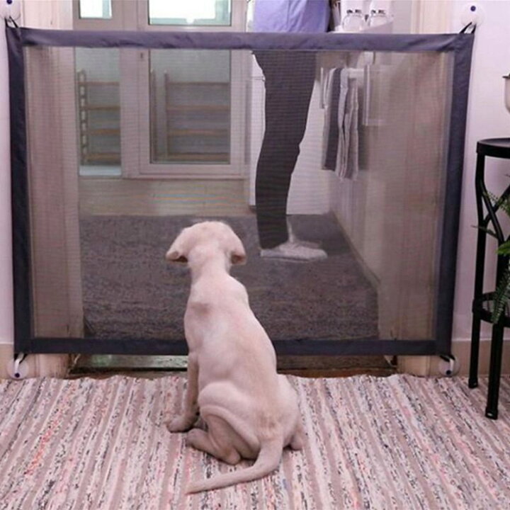 楽天市場 犬用ゲート ペットゲート ペット ゲート ペットフェンス とおせんぼ メッシュ 簡単 コンパクト 収納 シンプルデザイン 便利 持ち運び ワイド ペットゲージ Mariaju 楽天市場店