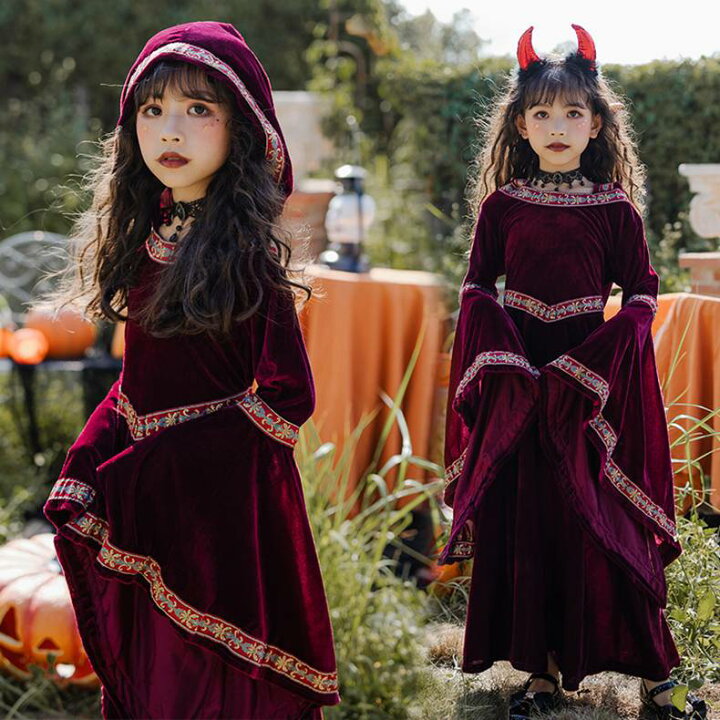 楽天市場 ハロウィン 仮装 子供 女の子 子供ドレス ハロウィン コスプレ 悪魔 ホラー ハロウィーン 衣装 ハロウィン ガール こども 中世ヨーロッパ貴族 吸血鬼 悪魔 中世紀 学園祭 赤ちゃん 宮廷装 仮装衣装 Halloween コスプレ 学園祭 パーティー服 イベント用