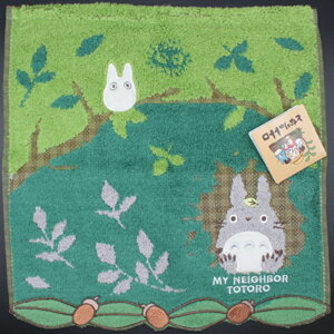 スタジオジブリハンドタオル スタジオジブリ 丸真 となりのトトロ 魔女の宅急便 千と千尋 タオル ハンカチ プレゼント