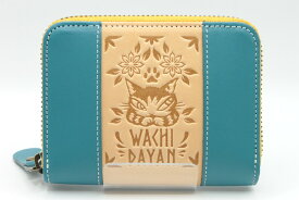 メヒコカード財布 わちふぃーるど ダヤン 猫 本革 財布 レア物 二つ折り型 在庫限り 早い者勝ち