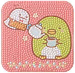 ダイヤモンドフィックス すみっコぐらしコースター角形 ビーズアート ダイアモンドアート 東京交易 すみっコぐらし すみっコぐらしコースター ビーズアート 簡単 カラフル 立体 手作り
