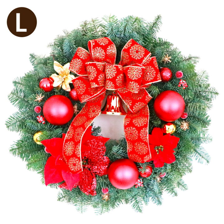 楽天市場 あす楽16時まで クリスマス リース 大きい 玄関 フレッシュ オレゴンモミ の ポインセチア クリスマスリース 45cm 赤 屋外 ドア 冬 おしゃれ ナチュラル 北欧 生花 フレッシュリース 玄関飾り 装飾 プレゼント ギフト ウェルカムリース アーティ
