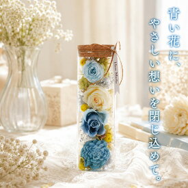プレゼント 花 プリザーブドフラワー バラ 薔薇 『 ハッピー フラワーボトル 』 退職祝い お祝い ボトルフラワー ガラス ケース入り 誕生日プレゼント 女性 50代 義母 母親 60代 70代 77歳 還暦祝い 赤 おしゃれ 雑貨 祖母 還暦 古希 傘寿 クリスマス FLEGRE