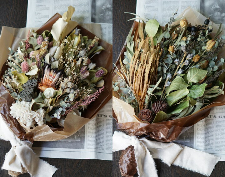 日本の職人技 結婚祝い プレゼント 花 ドライフラワー 花束 ボタニカル スワッグ S ブーケ お花 宅配 退職祝い 誕生日 女性 おしゃれ 結婚記念日 妻 嫁 贈り物