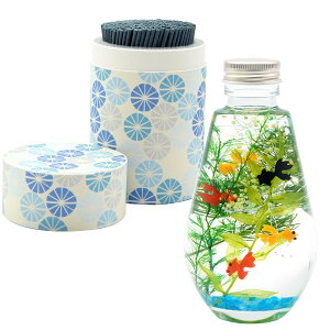 お供え物 お彼岸 お供え ハーバリウム 線香 贈答用 『四季 ハーバリウム & お線香 セット』 お悔やみ 贈り物 線香セット 仏壇 造花 法事 お供え花 一周忌 花 仏花 おしゃれ プリザーブドフラ