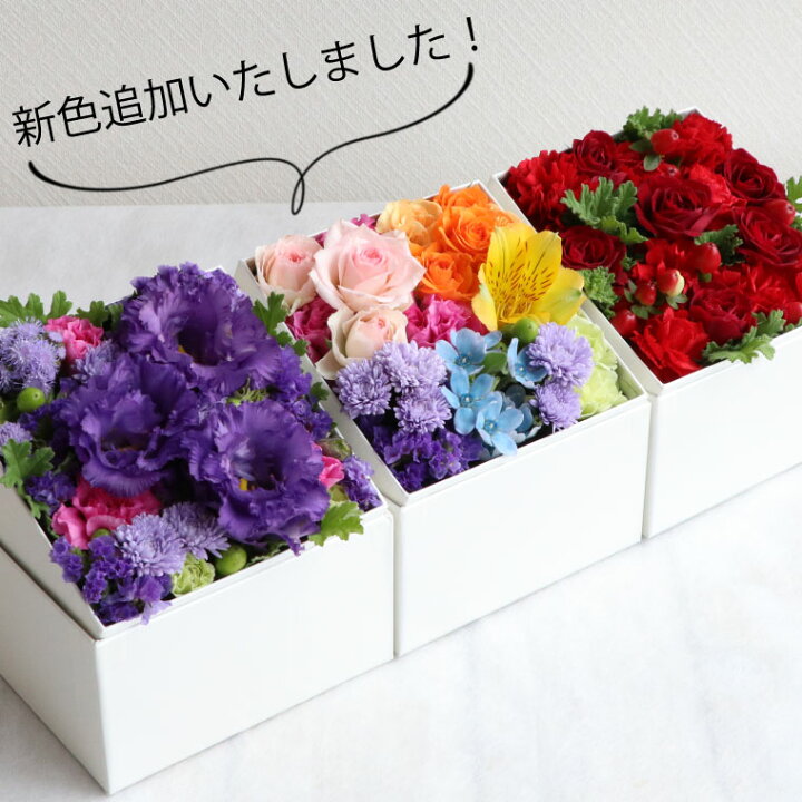 楽天市場 クーポン配布中 母の日 プレゼント フラワーボックス 花 サプライズ 生花 ボックスフラワー ギフト アレンジメント 小型 誕生日プレゼント 母親 60代 女性 義母 70歳 40代 50代 友人 引っ越し祝い 結婚祝い 友達 女 宅配 還暦祝い おしゃれ 古希 喜寿