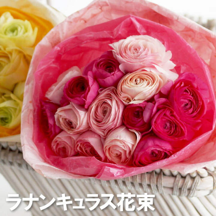 楽天市場 7日前予約品 花束 退職祝い 生花 誕生日 ラナンキュラス 15本の 花束 フラワーギフト 送料無料 花ギフト 誕生日プレゼント 女性 おしゃれ 花 母 義母 贈り物 女性 お返し ギフト 卒業祝い プレゼント 送別会 結婚記念日 妻 就職祝い 合格祝い 母の日 定年