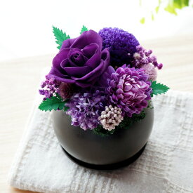 【日付指定可】 お供え 造花 お供え花 仏花 仏壇用 位牌 ミニ 『 プリザーブドフラワー るりか 』 法事 お供え物 枯れない花 命日 贈り物 お悔やみ 供花 お花 電報 弔電 四十九日 一周忌 三回忌 法要 四十九日法要 ギフト プリザ アレンジ ペット お彼岸 お供え物