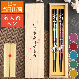 結婚記念日 プレゼント 両親 ペア 夫婦箸 名入れ おしゃれ 結婚式 ペアギフト 【 若狭塗 銀舞桜 はし セット 】 名前入り 夫婦 お揃い お箸 父 母 祖父 祖母 記念日 箸 日本製 桜 結婚祝い 還暦 古希 喜寿 傘寿 米寿 祝い 金婚式 銀婚式 ギフト 名前 入り クリスマス FLEGRE