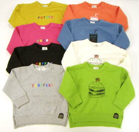 ☆40％OFF☆F.O.KIDS　R111901　ハンバーガープリントトレーナー_21春